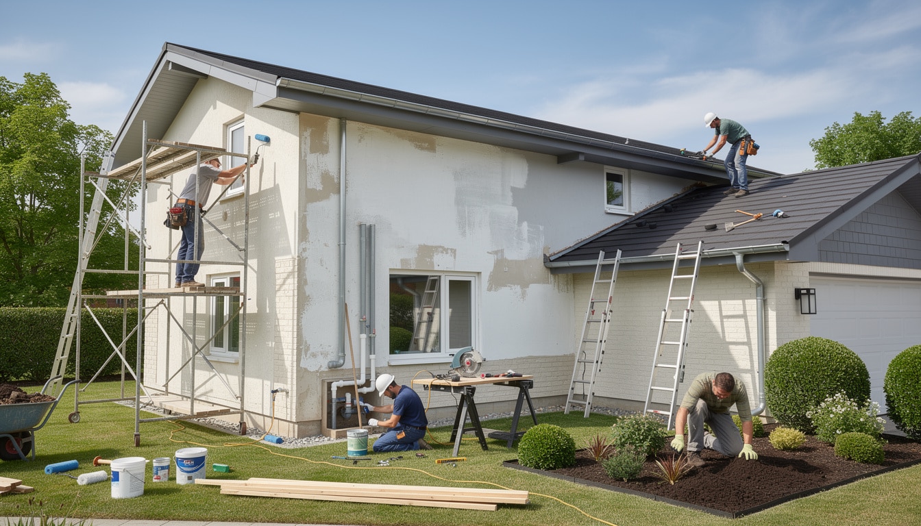 d&eacute;couvrez combien de corps de m&eacute;tier sont n&eacute;cessaires pour vos travaux ext&eacute;rieurs de maison et comment les coordonner efficacement pour r&eacute;ussir vos projets.